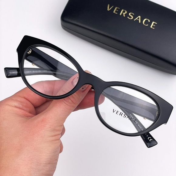 Versace VE3282 GB1 Eyeglasses Black Cat Eye Women main image 5